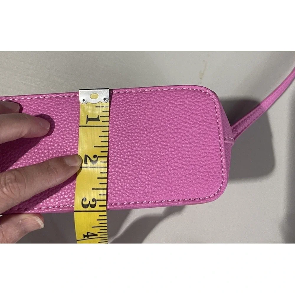 Nanette Lepore Pink Lipstick Crossbody Purse EUC